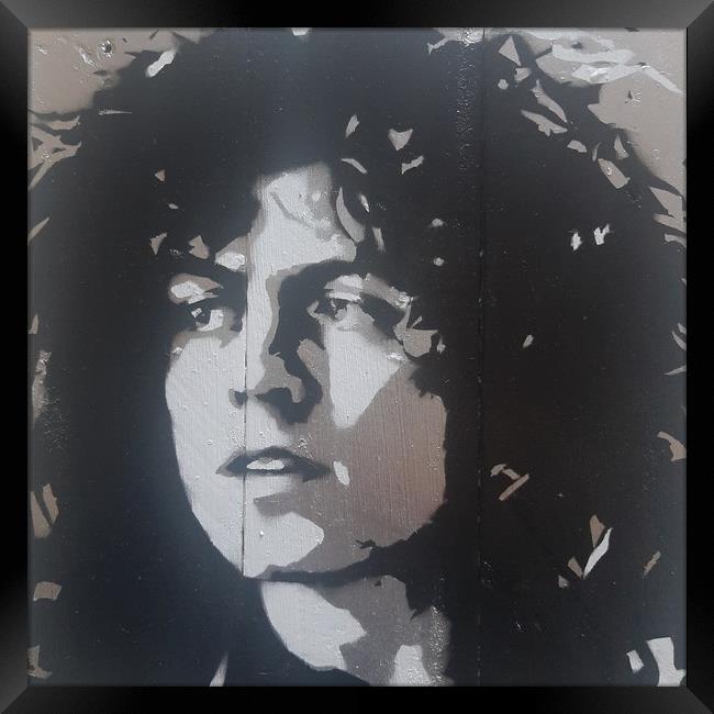 Marc Bolan art print Framed Print by John Kenny