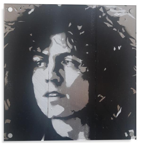 Marc Bolan art print Acrylic by John Kenny