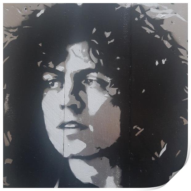 Marc Bolan art print Print by John Kenny