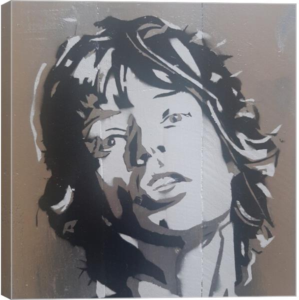 Mick Jagger art print Canvas Print by John Kenny