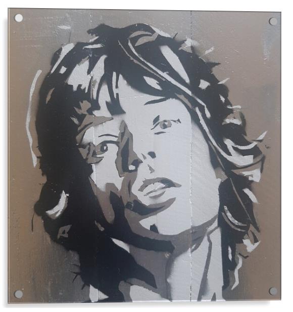 Mick Jagger art print Acrylic by John Kenny