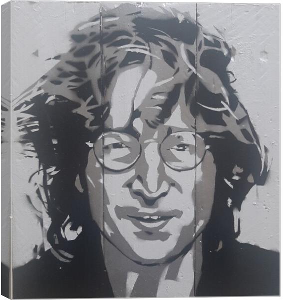 John Lennon art print Canvas Print by John Kenny