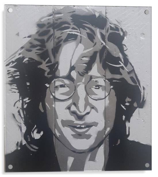 John Lennon art print Acrylic by John Kenny