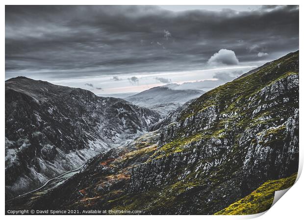 Snowdonia North Wales  Print by David Spence