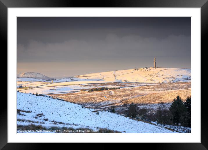 Croker Hill and Sutton Common - Macclesfield Framed Mounted Print by Chris Warham