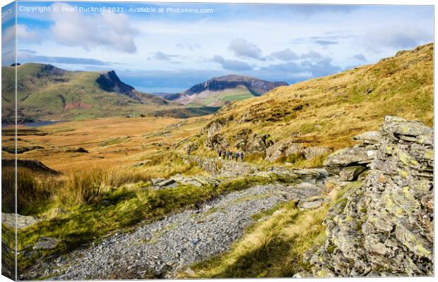 Miners Track from Rhyd Ddu in Snowdonia Canvas Print by Pearl Bucknall