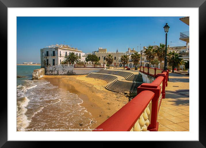 Plaza del Castillo Beach Framed Mounted Print by Wight Landscapes