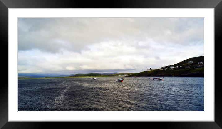Gweebarra Bay with Portnoo and Lettermacaward Framed Mounted Print by Steven Watson