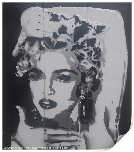 Madonna art Print by John Kenny
