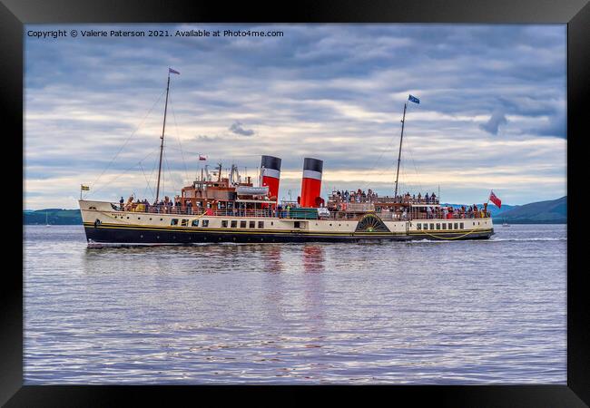 Waverley Paddle Steamer Framed Print by Valerie Paterson