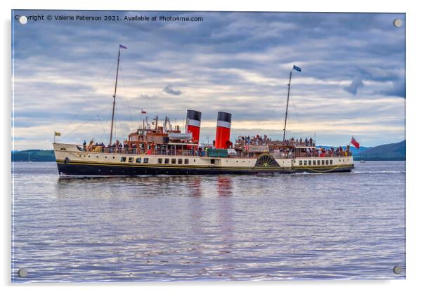 Waverley Paddle Steamer Acrylic by Valerie Paterson