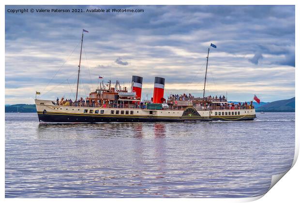 Waverley Paddle Steamer Print by Valerie Paterson