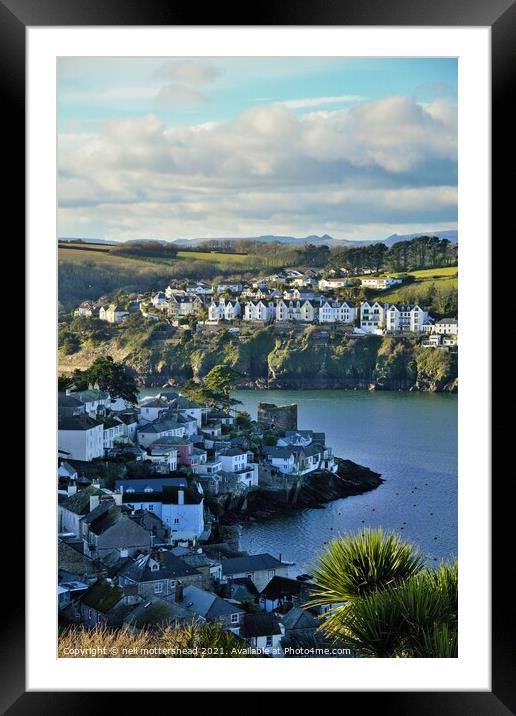 Polruan Blockhouse, Cornwall. Framed Mounted Print by Neil Mottershead