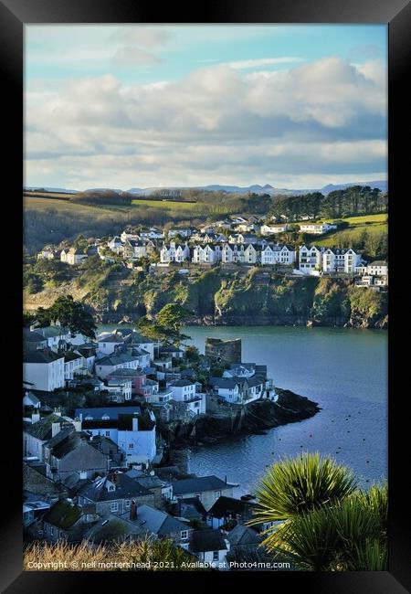 Polruan Blockhouse, Cornwall. Framed Print by Neil Mottershead