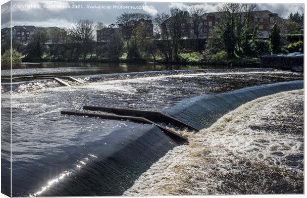 River Ayr Western Scotland Canvas Print by Kevin White