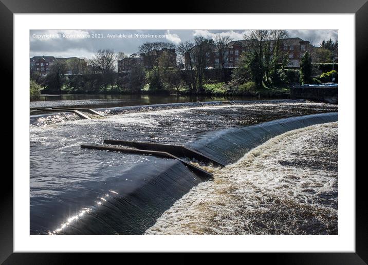 River Ayr Western Scotland Framed Mounted Print by Kevin White