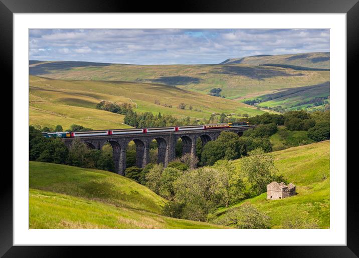 Dent Viaduct on the Settle to Carlisle Rail Line  Framed Mounted Print by Tony Keogh