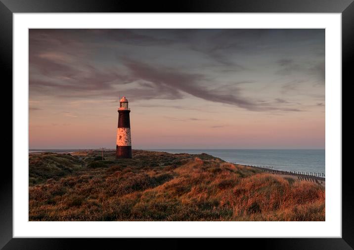 Last of the Light, Spurn Point, East Yorkshire  Framed Mounted Print by Tony Gaskins
