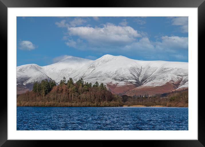 Derwent Water and Skiddaw Framed Mounted Print by Tony Keogh