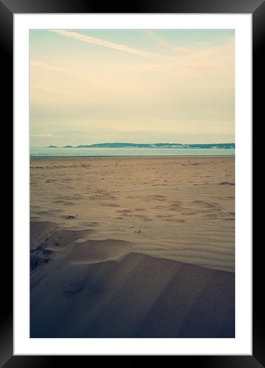 Swansea Beach looking to Mumbles Framed Mounted Print by Dan Davidson
