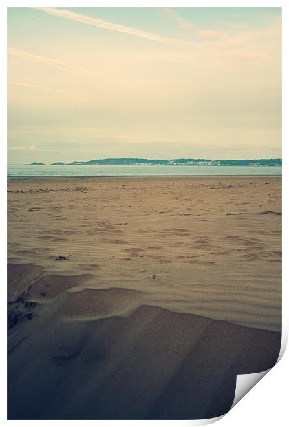 Swansea Beach looking to Mumbles Print by Dan Davidson