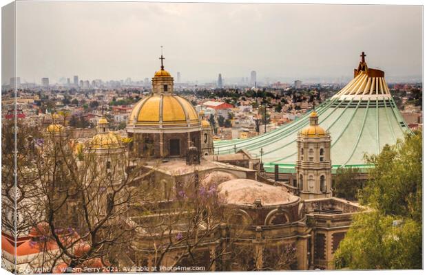 Shrine of the Guadalupe, Mexico City Canvas Print by William Perry