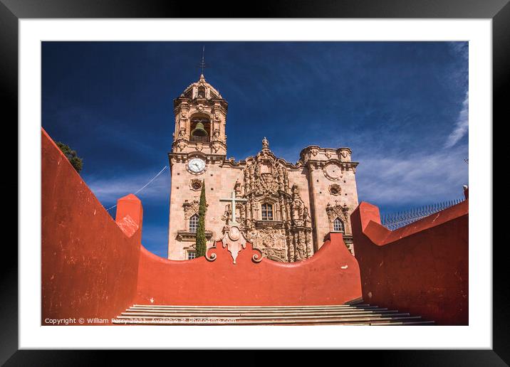 Templo De San Cayetano, Guanajuato Mexico Framed Mounted Print by William Perry