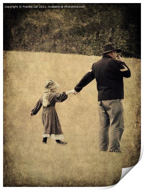 Union Soldier and Daughter Print by Frankie Cat