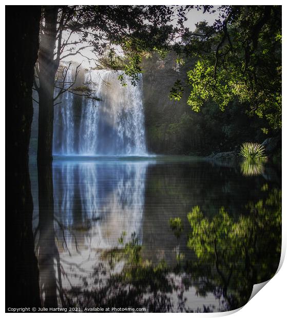 Whangarei Falls Print by Julie Hartwig