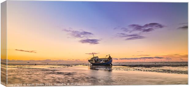 High and dry at Meols Canvas Print by Kevin Smith