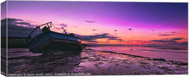 Womack Meols Sunset Canvas Print by Kevin Smith