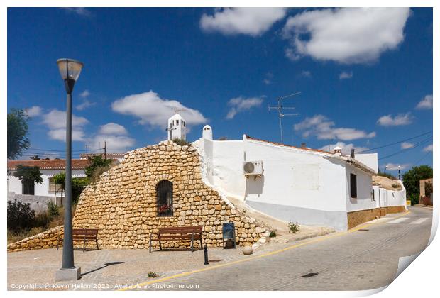 Cave house in Guadix Print by Kevin Hellon