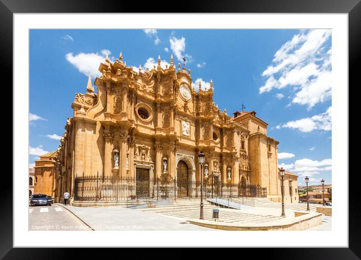 Guadix cathedral, Granada, Spain Framed Mounted Print by Kevin Hellon