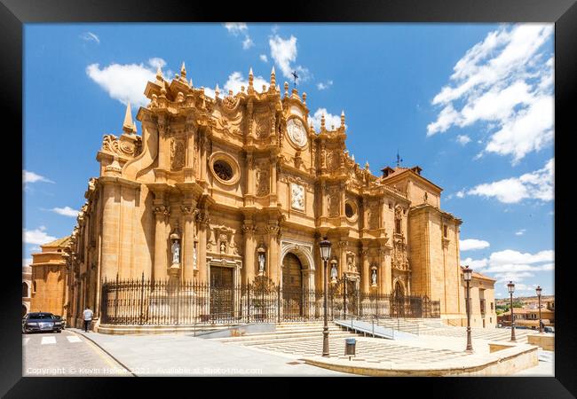 Guadix cathedral, Granada, Spain Framed Print by Kevin Hellon