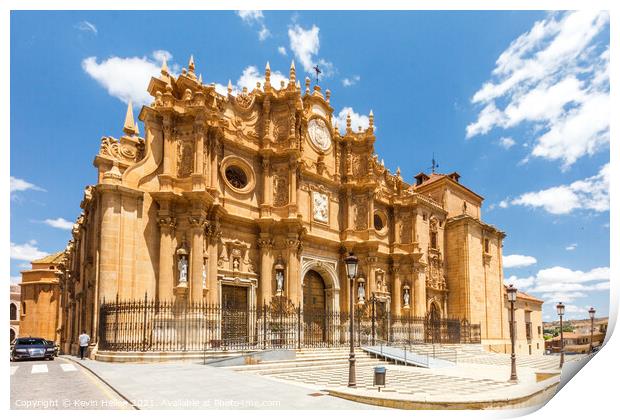 Guadix cathedral, Granada, Spain Print by Kevin Hellon