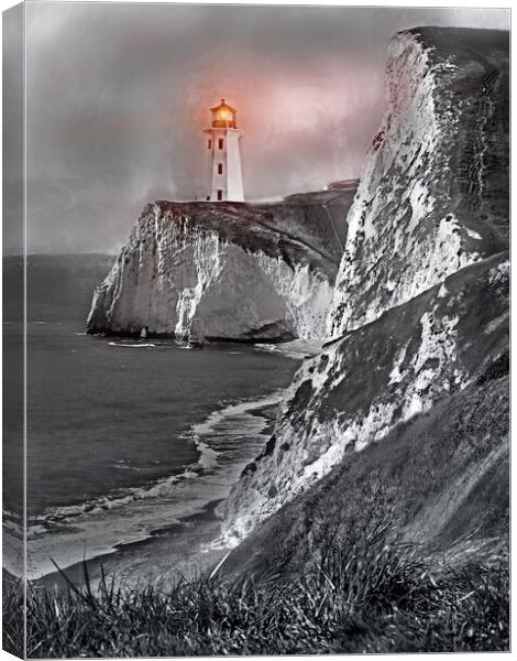 DURDLE DOOR LIGHTHOUSE!!! Canvas Print by LG Wall Art