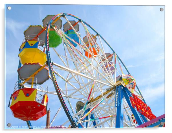 Ferris Wheel. Acrylic by john hill