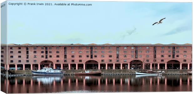 Royal Albert Dock, Liverpool Canvas Print by Frank Irwin