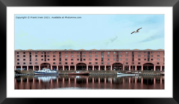 Royal Albert Dock, Liverpool Framed Mounted Print by Frank Irwin