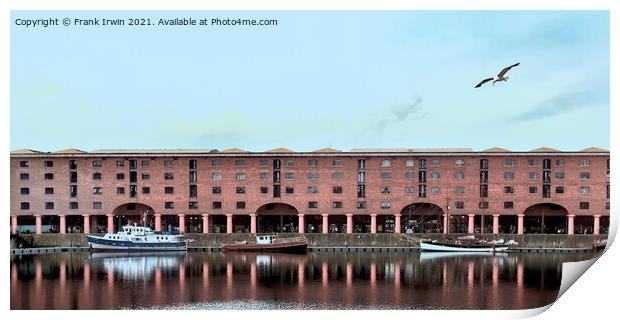 Royal Albert Dock, Liverpool Print by Frank Irwin