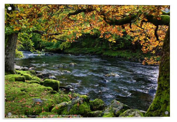 Afon Llugwy Betws-y-Coed North Wales Acrylic by Ron Thomas