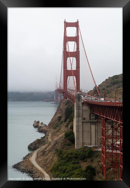 Golden Gate Bridge Framed Print by Sarah Smith