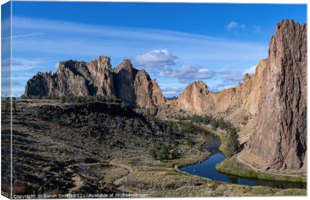 Smith Rock State Park Canvas Print by Sarah Smith