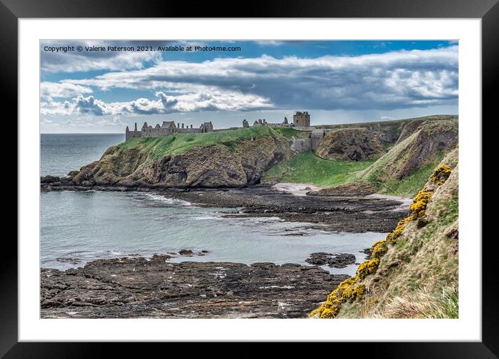 Dunnottar Castle  Framed Mounted Print by Valerie Paterson