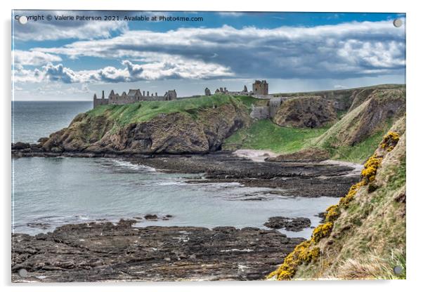 Dunnottar Castle  Acrylic by Valerie Paterson