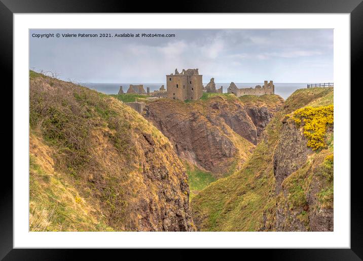 Dunnottar Castle Framed Mounted Print by Valerie Paterson