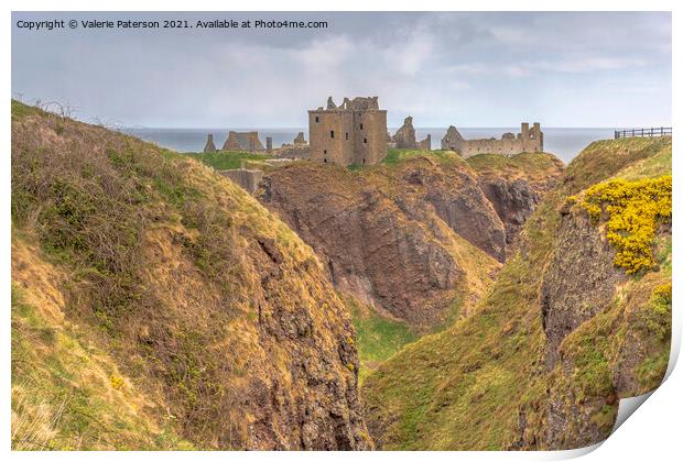 Dunnottar Castle Print by Valerie Paterson