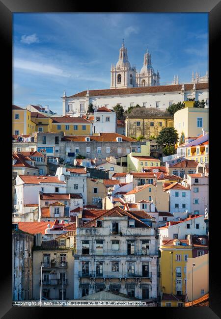 Spanish Townscape Framed Print by Ron Thomas
