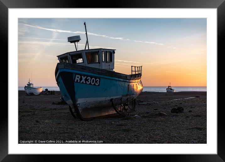 Dungeness Beach, Kent, England Framed Mounted Print by Dave Collins