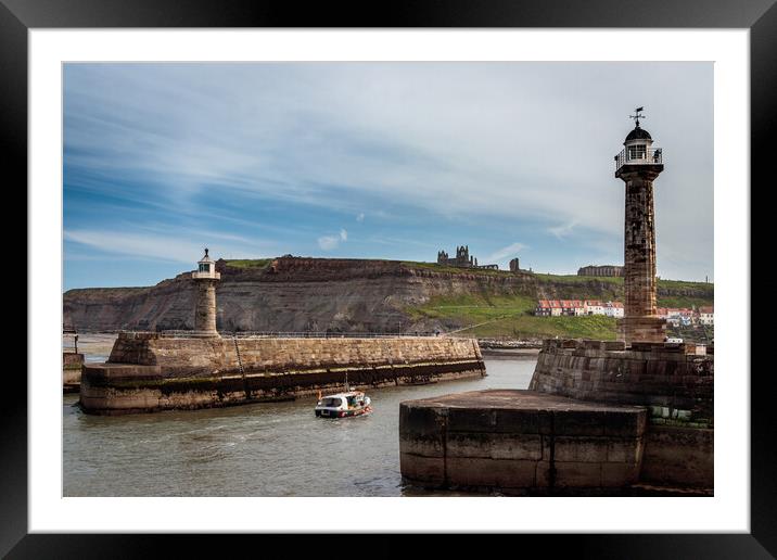 Majestic Whitby Harbour Framed Mounted Print by Wendy Williams CPAGB
